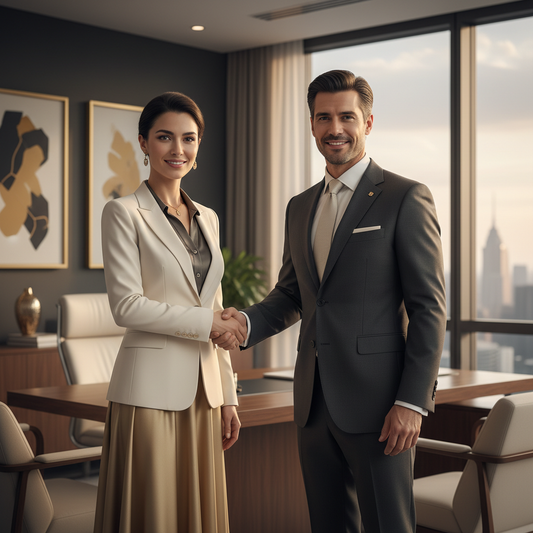 Business etiquette coaching session